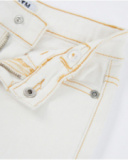 Boys’ woven bermuda shorts with contrast stitching