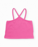 Girls’ knit top with crossed thin straps