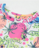 Girls’ knit T-shirt with summer print