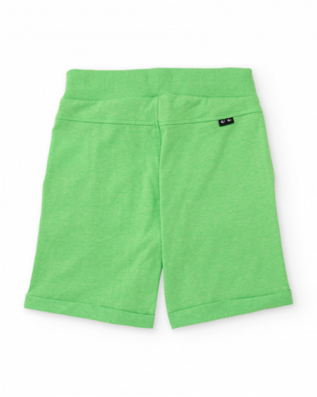 Boys’ knit bermuda shorts with ribbed waistband