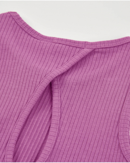 Girls’ ribbed knit top