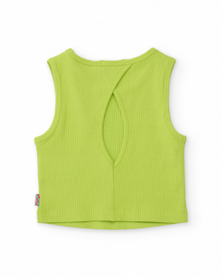 Girls’ stretchy knit top