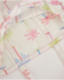Girls’ woven bag with palm tree print