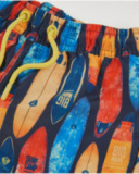 Boys’ woven swim shorts with surfboards