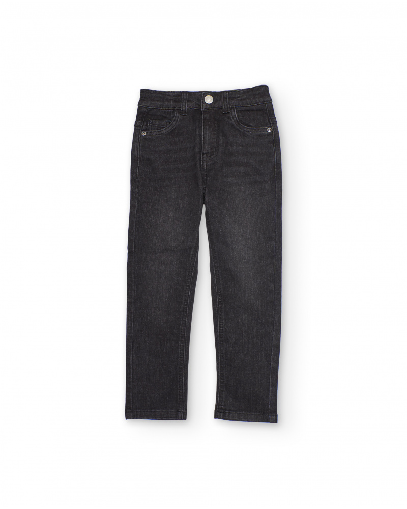 Boys’ trousers in woven fabric and denim