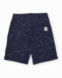 Boys’ knit bermuda shorts with turned-up hem