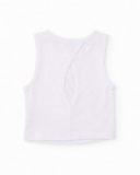 Girls’ knit top with sparkling appliqués