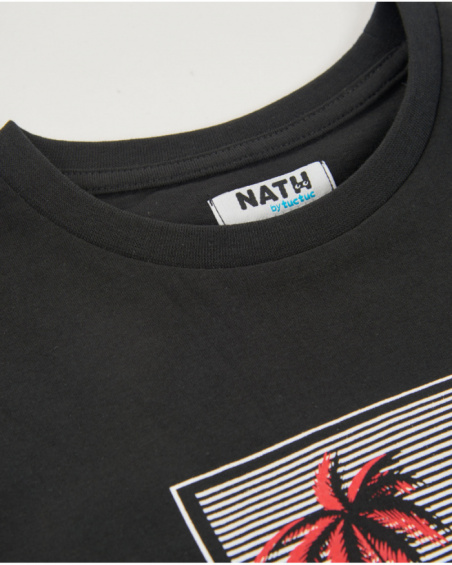 Boys’ knit T-shirt with graphic print