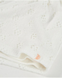 Girls’ knit shorts with embroidered fabric