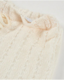 Girls’ knit shorts with openwork fabric