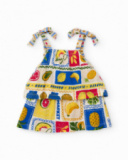 Girls’ knit top with tie straps