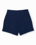 Girls’ knit shorts with elastic waist