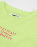 Girls’ ribbed knit T-shirt