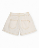 Girls’ woven shorts in woven fabric and denim