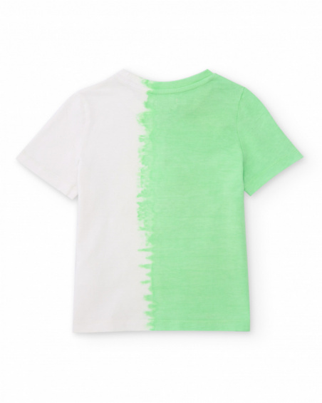 Boys’ knit T-shirt with gradient effect