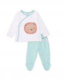 Knitted newborn set with side opening | tuc tuc UK