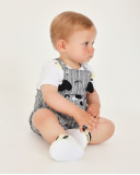 Knitted newborn set with a striped design | tuc tuc UK