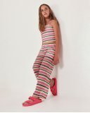Girls knit pants with zigzag print | tuc tuc UK