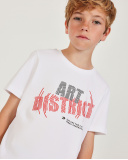 Boys knit T-shirt with a front print | tuc tuc UK