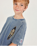 Boys’ knit T-shirt with washed effect | tuc tuc UK