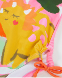 Girls’ knitted swimsuit with side bows | tuc tuc UK