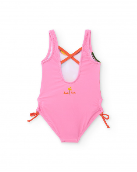 Girls’ knitted swimsuit with side bows | tuc tuc UK