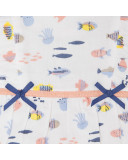 WHITE PRINTED CHIFFON DRESS FOR GIRLS FORMENTERA WHITE PRINTED CHIFFON DRESS FOR GIRLS FORMENTERA