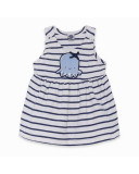 BLUE STRIPED TOWEL DRESS FOR GIRLS FORMENTERA BLUE STRIPED TOWEL DRESS FOR GIRLS FORMENTERA