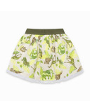 BEIGE PRINTED VISCOSE SKIRT FOR GIRLS SAFARI VACAY BEIGE PRINTED VISCOSE SKIRT FOR GIRLS SAFARI VACAY