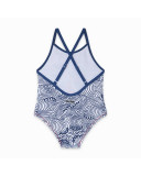 BLUE DOUBLE-BREASTED BACK FISH SWIMSUIT FOR GIRLS KAMOGAWA BLUE DOUBLE-BREASTED BACK FISH SWIMSUIT FOR GIRLS KAMOGAWA