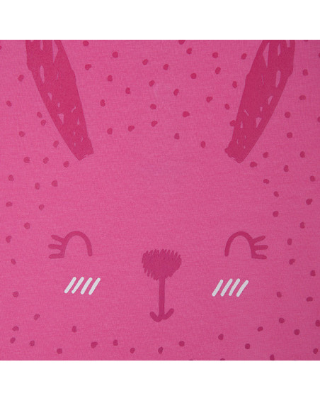 PINK RABBIT JERSEY T-SHIRT FOR GIRLS BASICOS BABY PINK RABBIT JERSEY T-SHIRT FOR GIRLS BASICOS BABY