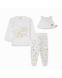 BEIGE LONG WITH FEET JERSEY SUIT AND HAT SET FOR BOYS SAVANNA BEIGE LONG WITH FEET JERSEY SUIT AND HAT SET FOR BOYS SAVANNA