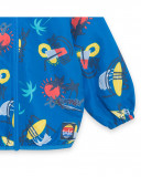 Blue hooded wind stopper for boys enjoy the sun Blue hooded wind stopper for boys enjoy the sun