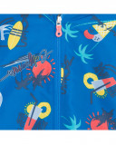 Blue hooded wind stopper for boys enjoy the sun Blue hooded wind stopper for boys enjoy the sun