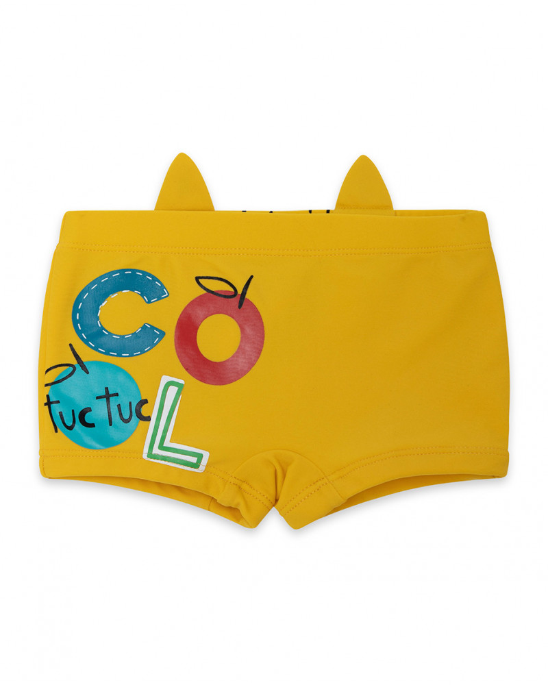 Yellow little face boxers for boys fruitty time