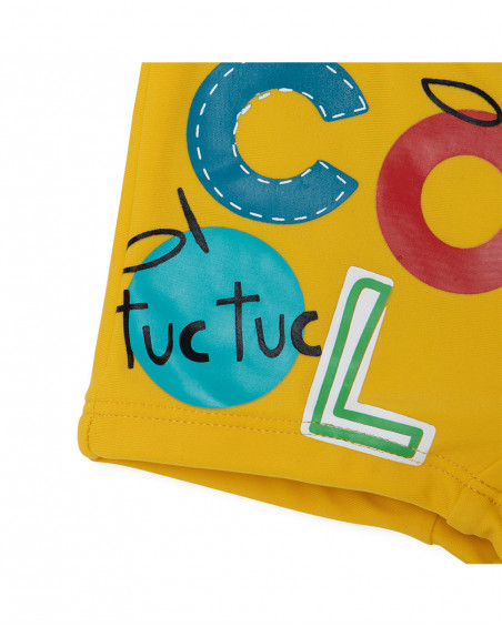 Yellow little face boxers for boys fruitty time