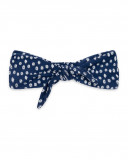 Blue dotted jersey hairband for girls sea lovers