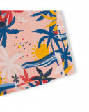 Orange printed jersey shorts for girls enjoy the sun