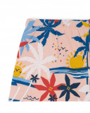Orange printed jersey shorts for girls enjoy the sun