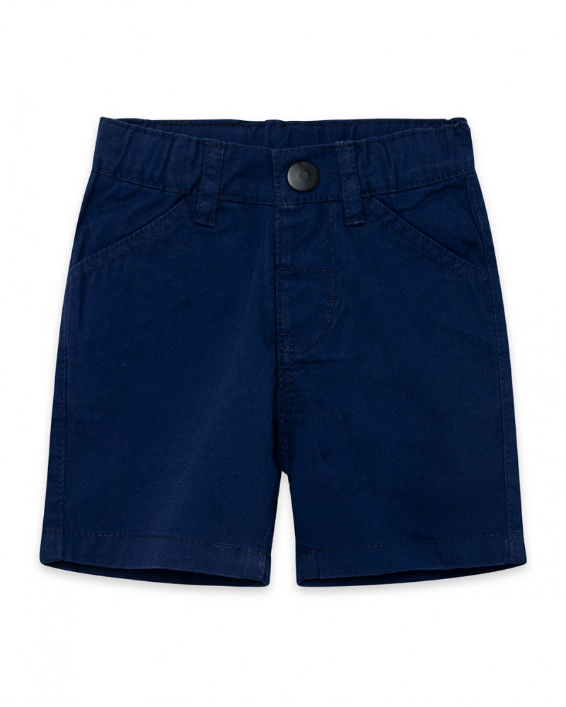 Navy pockets twill bermudas for boys basicos baby
