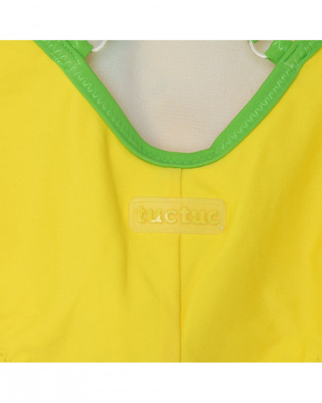 Yellow flowers swimsuit for girls funcactus