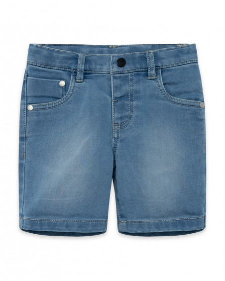 Blue pockets denim bermudas for boys basicos baby