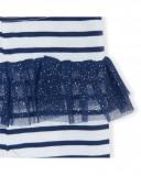 White striped jersey t-shirt and leggings for girls little White striped jersey t-shirt and leggings for girls little