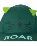 Green ears twill cap for boys in the jungle