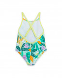 Green printed swimsuit for girls in the jungle