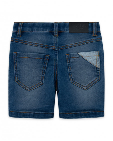 Navy pockets denim bermudas for boys basicos baby
