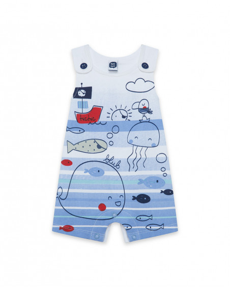 White suspenders jersey rompers for boys little pirates White suspenders jersey rompers for boys little pirates