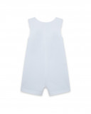 White suspenders jersey rompers for boys little pirates White suspenders jersey rompers for boys little pirates