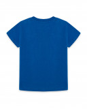 Blue message jersey t-shirt for boys enjoy the sun
