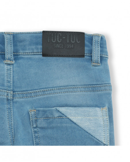 Blue pockets denim trousers for boys basicos kids